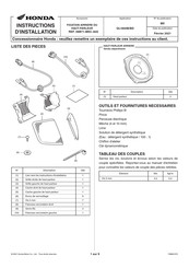 Honda 08B71-MKC-A00 Instructions D'installation