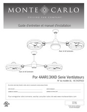 Monte Carlo Fan Company 4AAR13D Serie Guide D'entretien Et Manuel D'installation