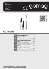 gomag GO-HHS410 Traduction Du Mode D'emploi Original