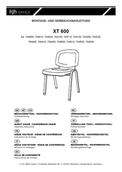 hjh OFFICE XT 600 704110 Instructions De Montage