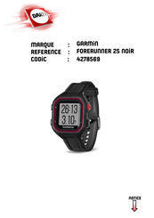 Garmin Forerunner 25 Manuel D'utilisation