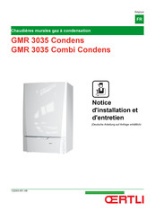 OERTLI GMR 3035 Combi Condens Notice D'installation Et D'entretien