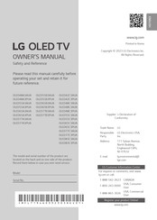 LG evo C3 OLED77C3AUA Manuel Du Propriétaire