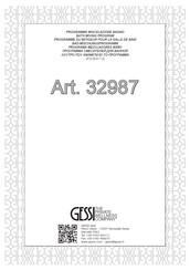 Gessi 32987 Instructions De Montage