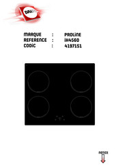 Proline IH4560 Notice D'utilisation