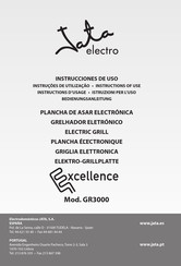 Jata electro Excellence GR3000 Instructions D'usage