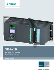 Siemens SIMATIC ET 200MP Manuel Système