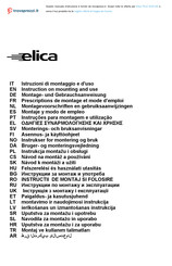 Elica FILO IX/A/120 Prescriptions De Montage Et Mode D'emploi