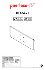 peerless-AV PLP-V6X2 Mode D'emploi