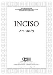 Gessi INCISO 58189-707 Instructions De Montage