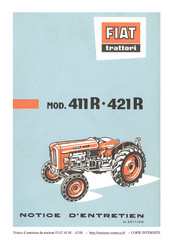 Fiat 421R Notice D'entretien