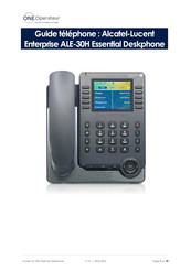 Alcatel-Lucent Enterprise OPENTOUCH ALE-30h Essential DeskPhone Guide