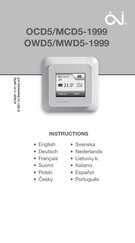 OJ Electronics MWD5-1999 Manuel D'instructions