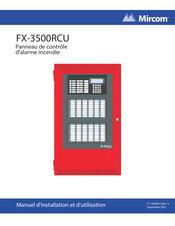 Mircom FX-3500RCU Manuel D'installation Et D'utilisation