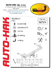 AUTO-HAK M71V Instructions De Montage