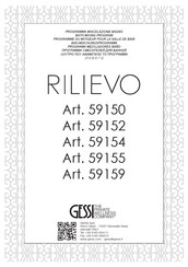 Gessi Rilievo 59152 Instructions De Montage