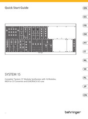 Behringer SYSTEM 15 Guide Rapide