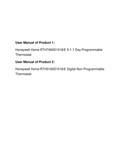 Honeywell Home RTH7460D1018/E Guide D'installation Rapide