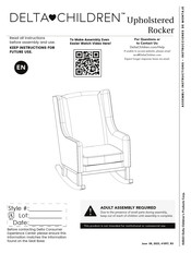 Delta Children Upholstered Rocker W81063J-764 Instructions De Montage