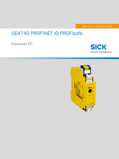 SICK UE4740 PROFINET IO PROFIsafe Notice D'instructions