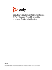 Poly Voyager Free 20 Guide De L'utilisateur