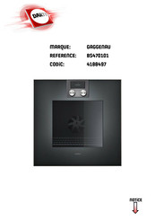 Gaggenau BS470101 Notice D'utilisation