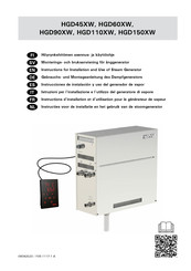 Harvia HGD150XW Instructions D'installation Et D'utilisation