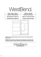 West Bend WBR33W Manuel D'instructions