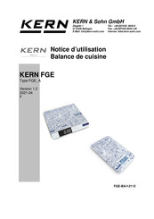 KERN and SOHN FGE 10K-3 Notice D'utilisation