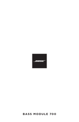 Bose BASS MODULE 700 Mode D'emploi