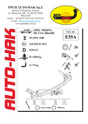 AUTO-HAK E55A Instructions De Montage