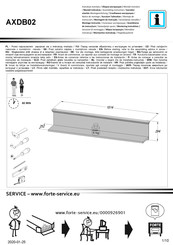 Forte AXDB02 Notice De Montage