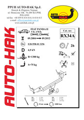 AUTO-HAK RX34A Instructions De Montage