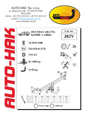 AUTO-HAK J82V Instructions De Montage