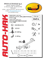 AUTO-HAK D45A Instructions De Montage