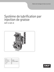 SKF GVP-S-025-8 Notice De Montage Et Mise En Service