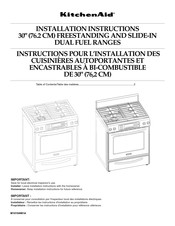 KitchenAid W10154991A Instructions Pour L'installation