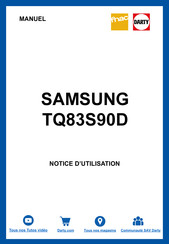 Samsung TQ83S90D Guide Utilisateur