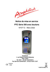 Amphitech PTC 500 Série Notice De Mise En Service