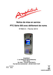 Amphitech PTC 500 Série Notice De Mise En Service