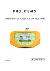 Promax PROLITE-63 Manuel D'utilisation