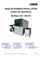 Herz BioMatic 220 kW Mode D'emploi