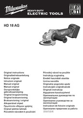 Milwaukee HD 18 AG Notice Originale