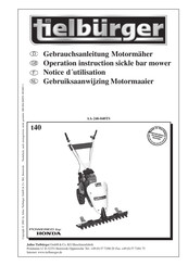 TIELBURGER t40 Notice D'utilisation