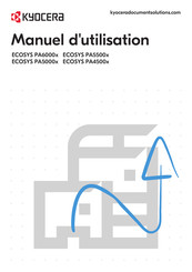 Kyocera ECOSYS PA5500 Serie Manuel D'utilisation