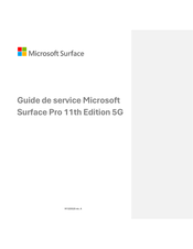 Microsoft Surface Pro 11th Edition 5G Manuel D'utilisation