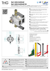 THG PARIS G00.5400AE/W Notice D'installation