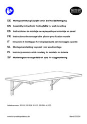 KDR Produktgestaltung 001035 Instructions De Montage