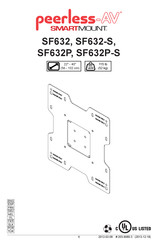 peerless-AV SmartMount SF632P Mode D'emploi