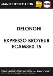 DeLonghi ECAM350.15.B Mode D'emploi